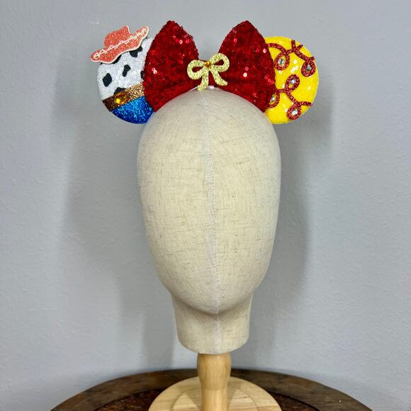 Woody & Jessie Elastic Minnie Ears | Toy Story-Inspired Adjustable Ears Headband - Picture 2 of 5
